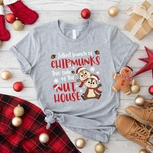 Chip  Dale Christmas Shirt Christmas Disney Family Vacation Tshirt